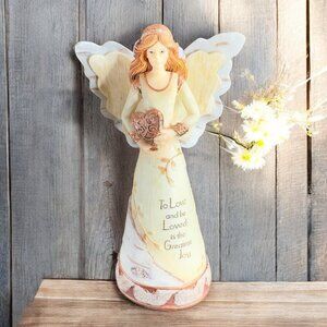 2008 Elements Copper Love Angel by Pavilion Gift Company Resin Figurine Signed